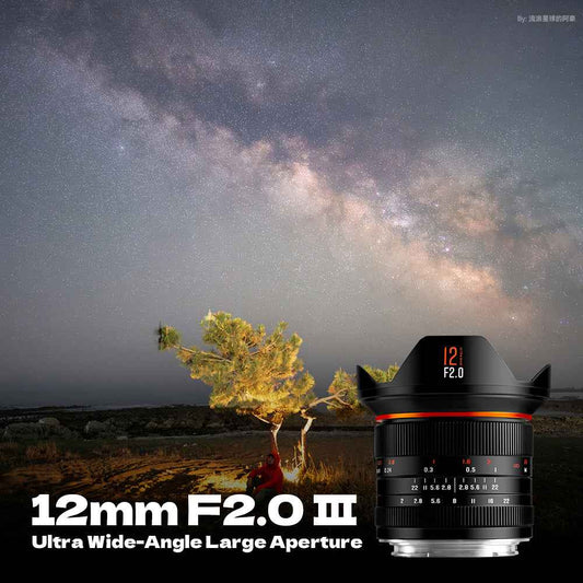 Brightin Star 12mm F2.0 III APS-C  Ultra Wide-Angle Big Aperture Cameras Lens For Canon M/Canon RF/Nikon Z/M43/Sony E/Fuji X mount