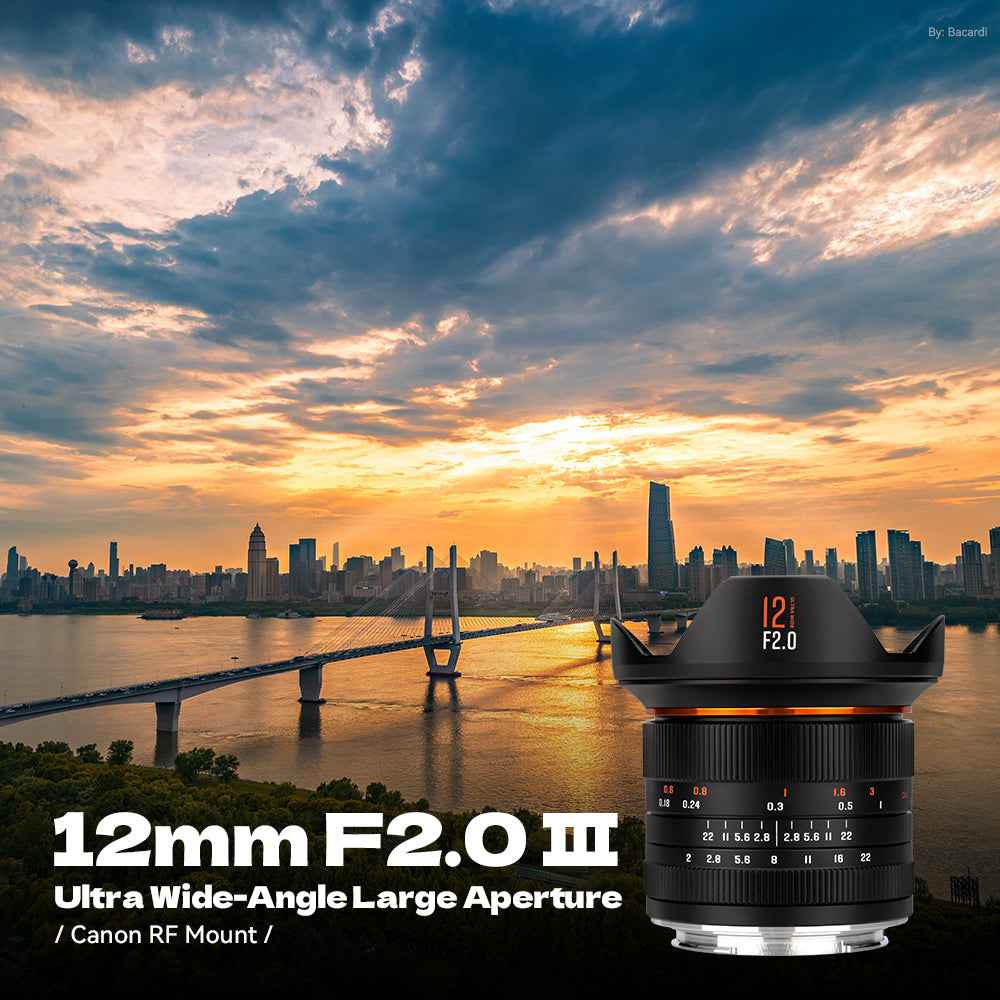 Brightin Star 12mm F2.0 III Ultra Wide-Angle Big Aperture APS-C Cameras Lens, Fit for Canon EF-M/RF Nikon Z M4/3 Sony E Fuji X