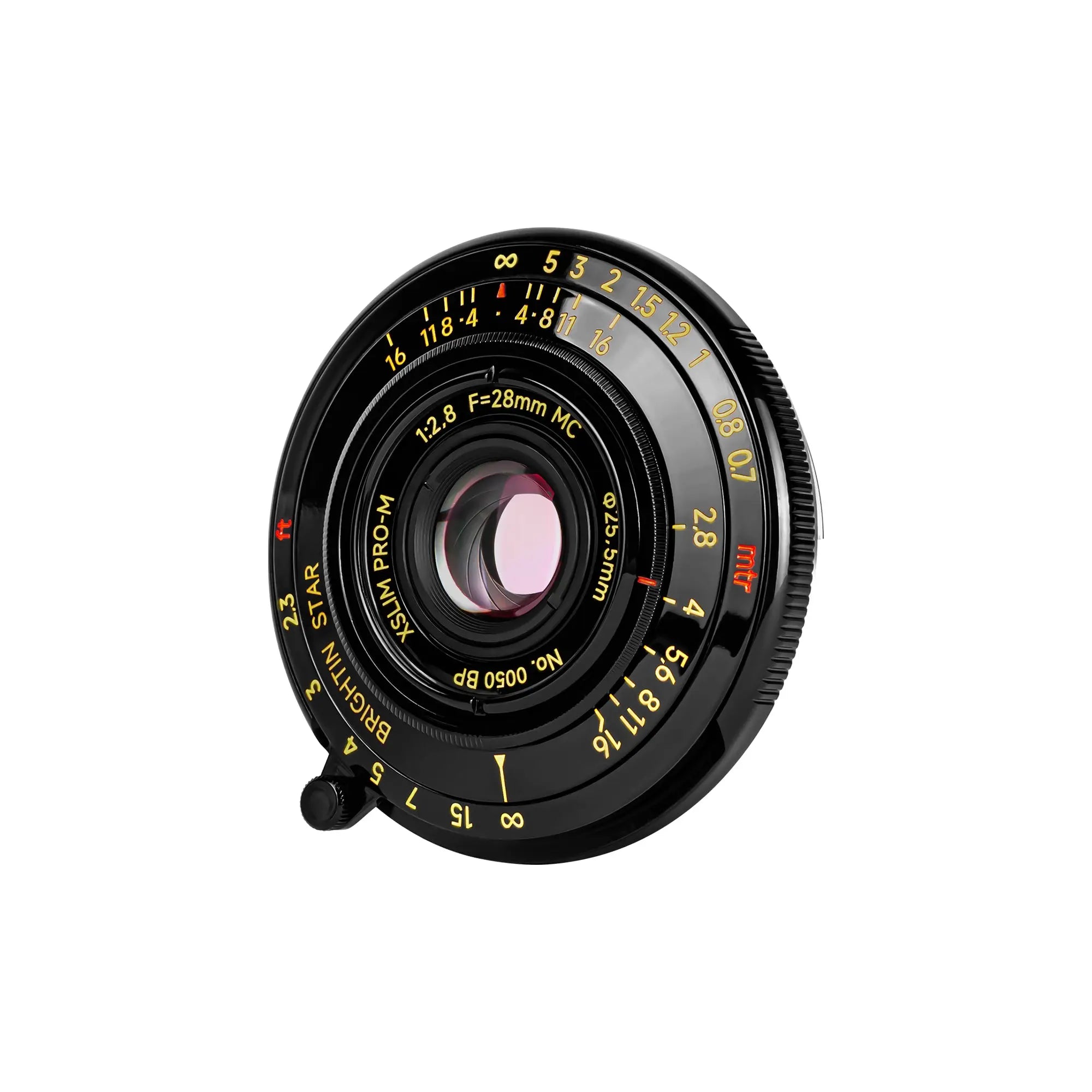 Brightin Star 28mm F2.8 Full Frame Lens Black Lacquer Ultra-Thin Pancake Lens For Leica M Mount Main
