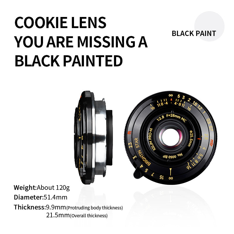 Exclusive 25.5mm ultra-thin UV filter (only 1mm thick) - fits Leica/Sigma/Panasonic L/Canon RF/Nikon Z/Sony E/Fuji X/GFX adapters - designed for 28mm F2.8 lenses