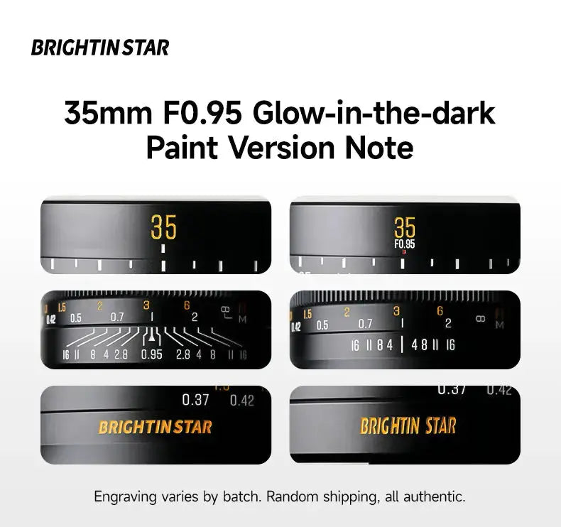 35mm F0.95 APS-C Luminous Version Lens for Canon RF-Mount BRIGHTIN STAR