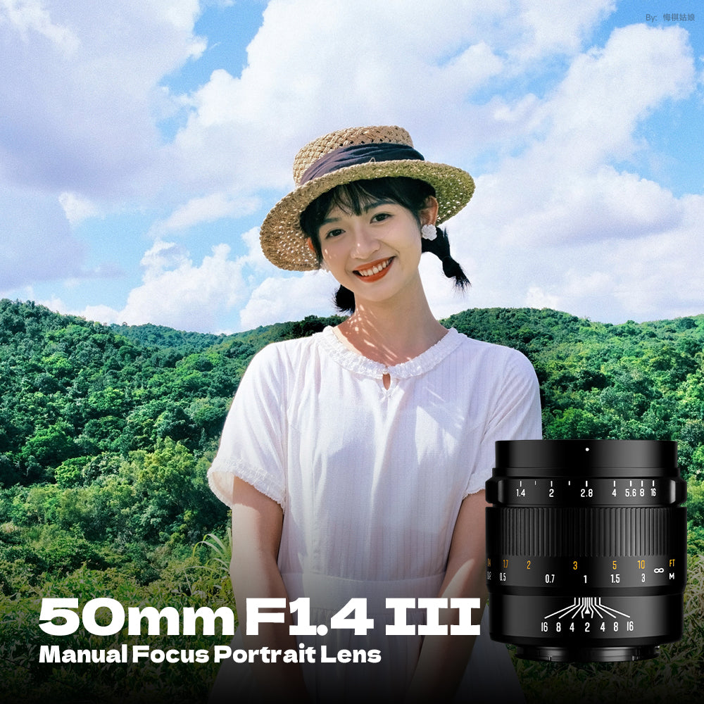 Brightin Star 50mm F1.4 III APS-C Manual Focus Portrait Lens for M43 / Canon M / Fujifilm X / Sony E / Canon RF