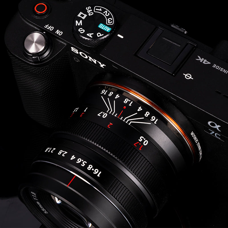 Brightin Star 55mm F1.8 Full Frame Large Aperture Manual Focus Lens for Canon RF/Nikon Z/Sony E Mount