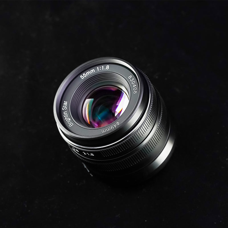Brightin Star 55mm F1.8 Full Frame Large Aperture Manual Focus Lens for Canon RF/Nikon Z/Sony E Mount