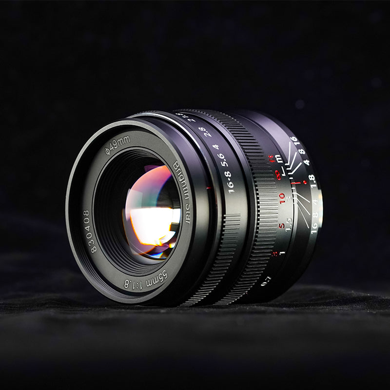 Brightin Star 55mm F1.8 Full Frame Large Aperture Manual Focus Lens for Canon RF/Nikon Z/Sony E Mount