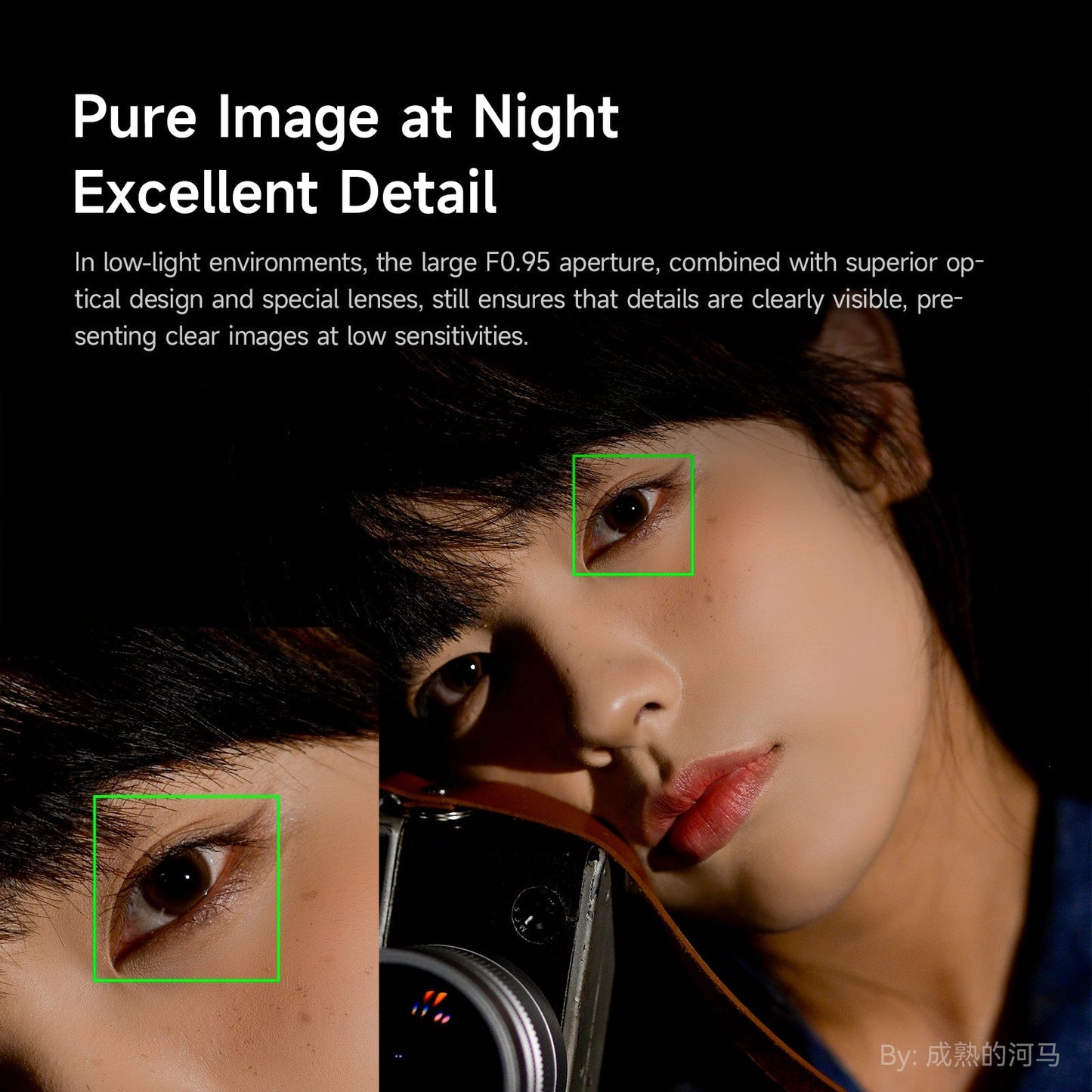 50mm F0.95 APS-C Night God Portrait Star Manual Fixed Focus Lens Suitable For Panasonic/Olympus Micro 4/3 Mount