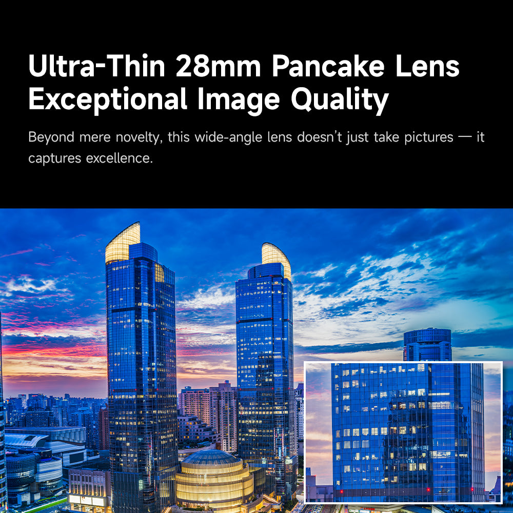 Brightin Star 28mm F2.8 Full Frame Pine Green Limited Edition Ultra-Thin Pancake Lens with Exclusive UV Filter Compatible with Leica M Mount