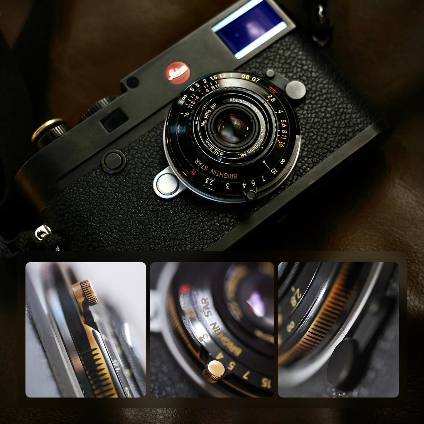 Exclusive 25.5mm ultra-thin UV filter (only 1mm thick) - fits Leica/Sigma/Panasonic L/Canon RF/Nikon Z/Sony E/Fuji X/GFX adapters - designed for 28mm F2.8 lenses