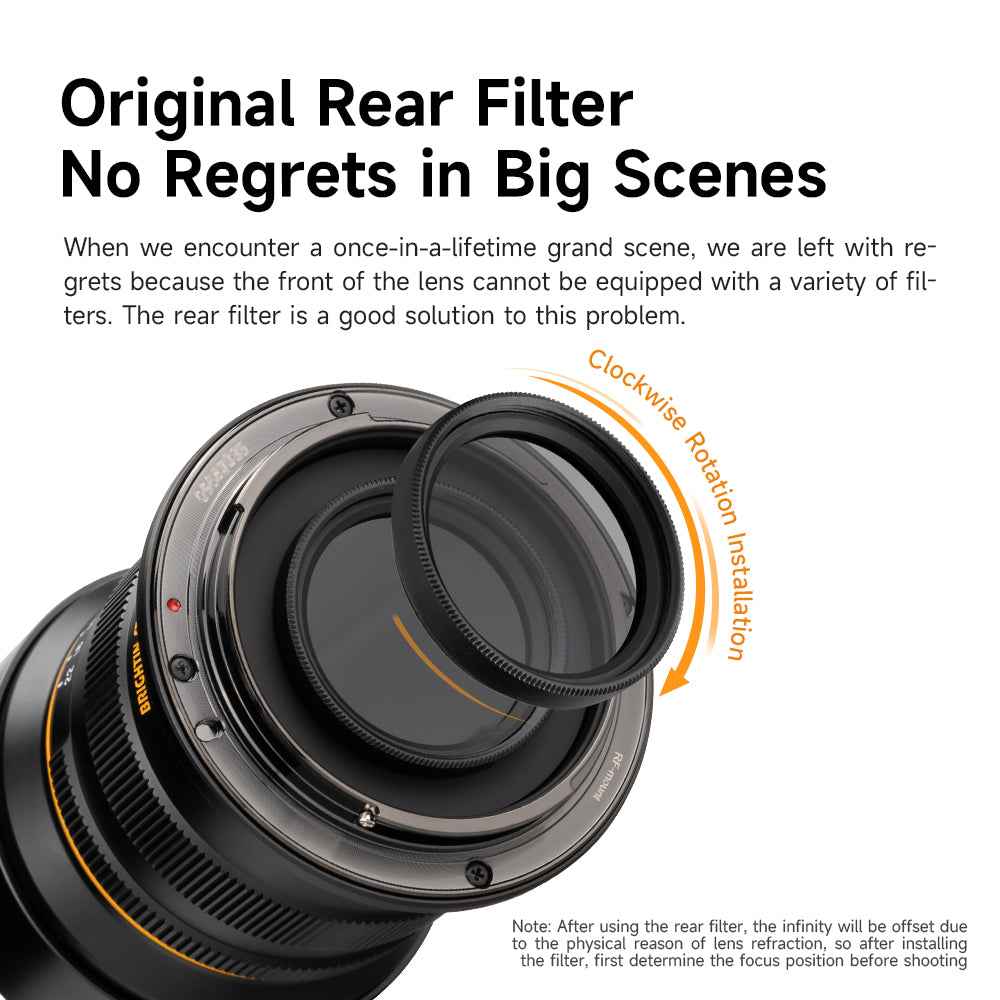ND Filter for 9MM F5.6 Full Frame Ultra Wide Angle Lens
