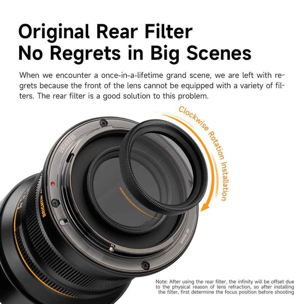 ND Filter for 9MM F5.6 Full Frame Ultra Wide Angle Lens