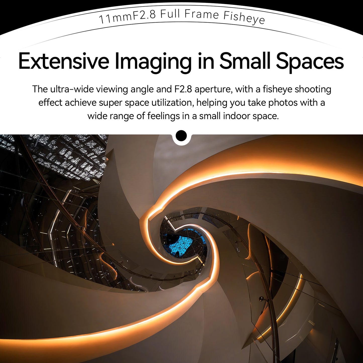 11mm F2.8 Full Frame Wide-Angle Starry Sky Fisheye Lens Suitable for Leica/Panasonic/Sigma L-Mount