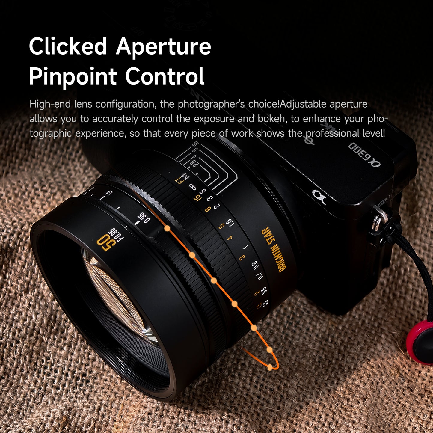 Brightin Star 50mm F0.95 APS-C Night God Portrait Star Manual Fixed Focus Lens Suitable For Fuji X/Canon M/Canon Rf/M43/Sony E/Nikon Z mount