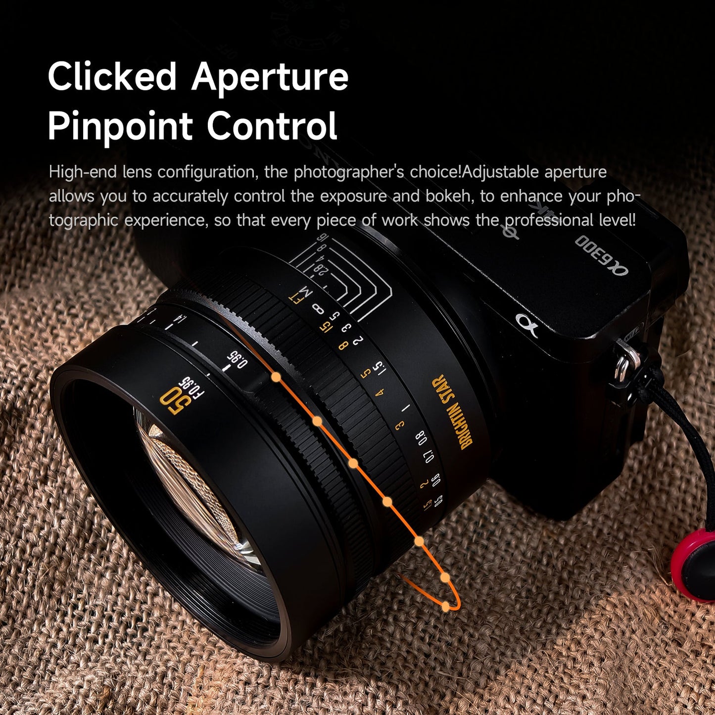 50mm F0.95 APS-C Night God Portrait Star Manual Fixed Focus Lens Suitable For Sony E mount