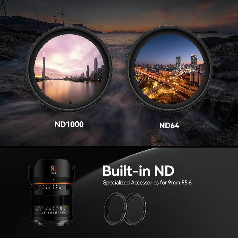 9mm F5.6 Full Frame Camera Lens with ND Filter For Sony E Mount