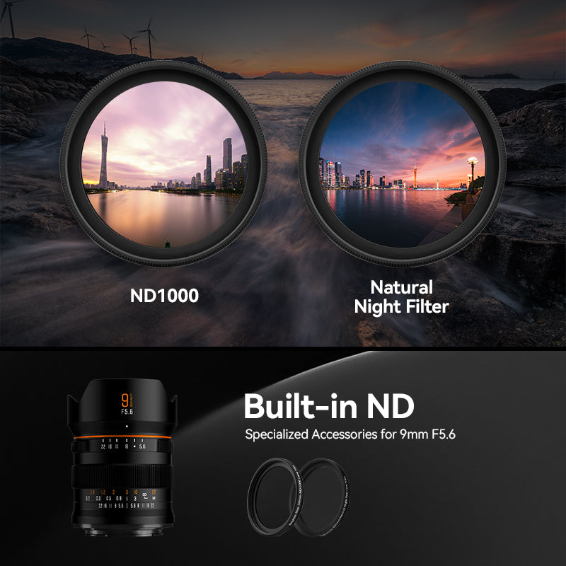 9mm F5.6 Full Frame Camera Lens with ND Filter For Sony E Mount