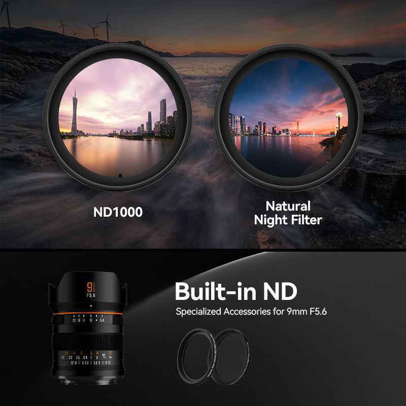 ND Filter for 9MM F5.6 Full Frame Ultra Wide Angle Lens