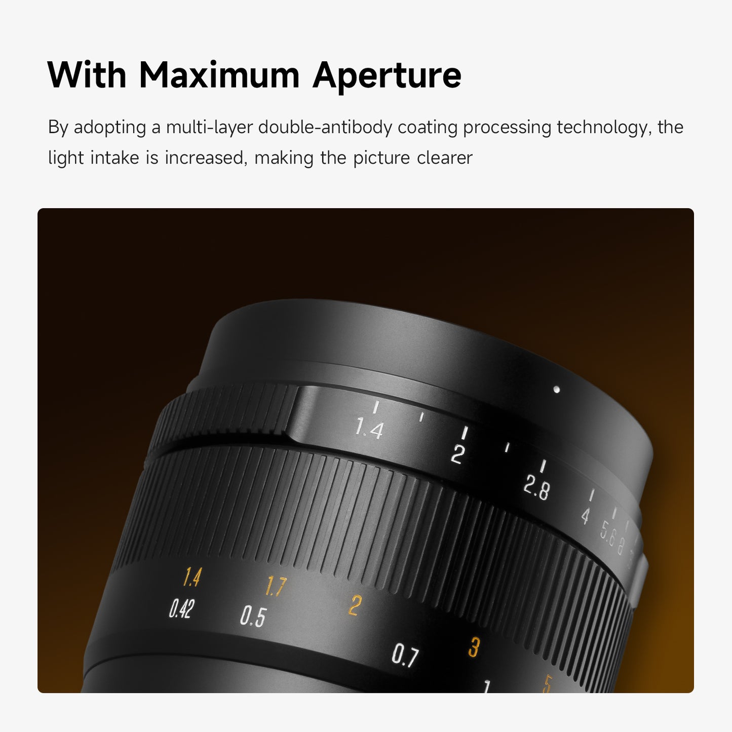 Brightin Star 50mm F1.4 III APS-C Manual Focus Portrait Lens for M43 / Canon M / Fujifilm X / Sony E / Canon RF