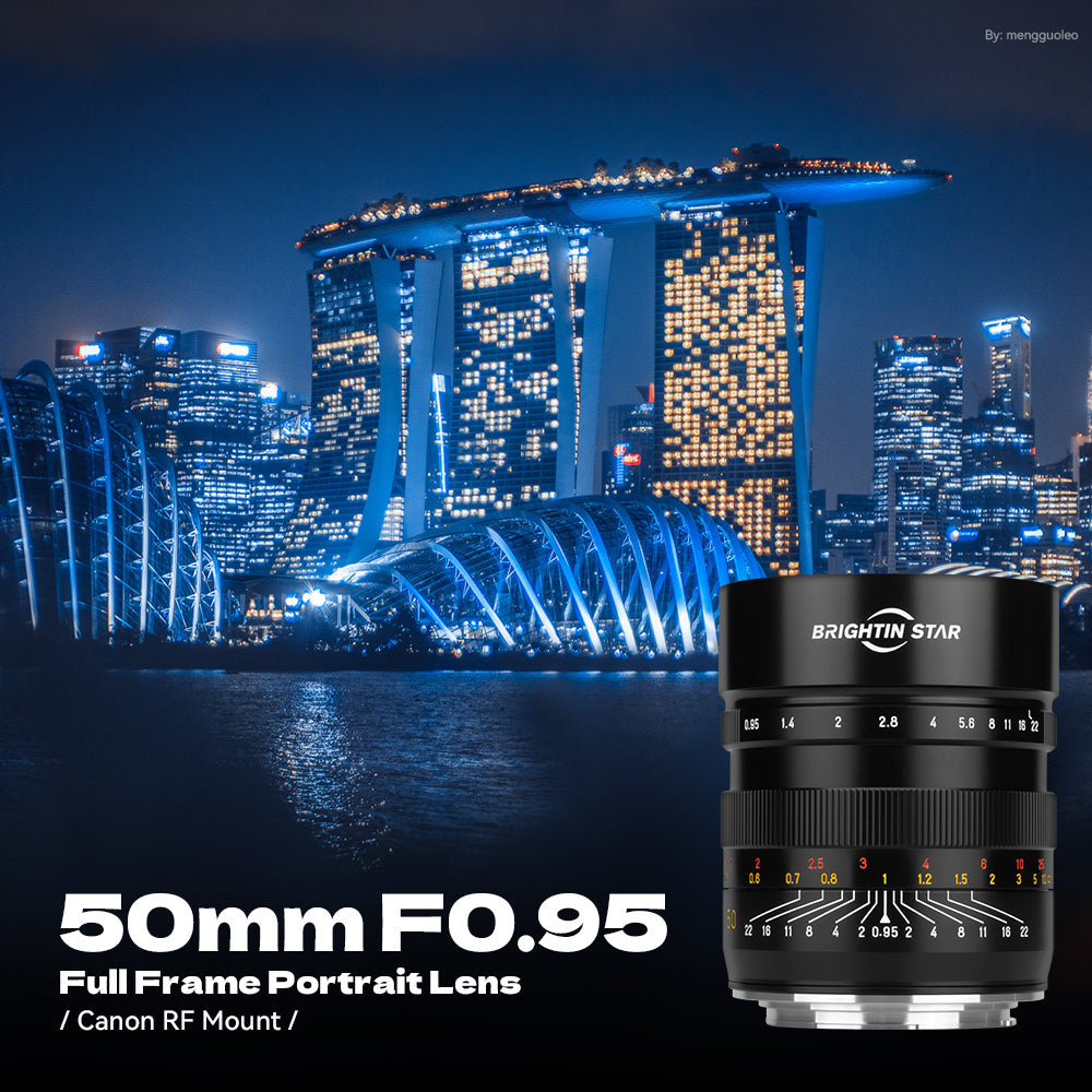 Brightin Star 50mm F0.95 Full Frame Large Aperture Manual Focus Mirrorless Camera Lens