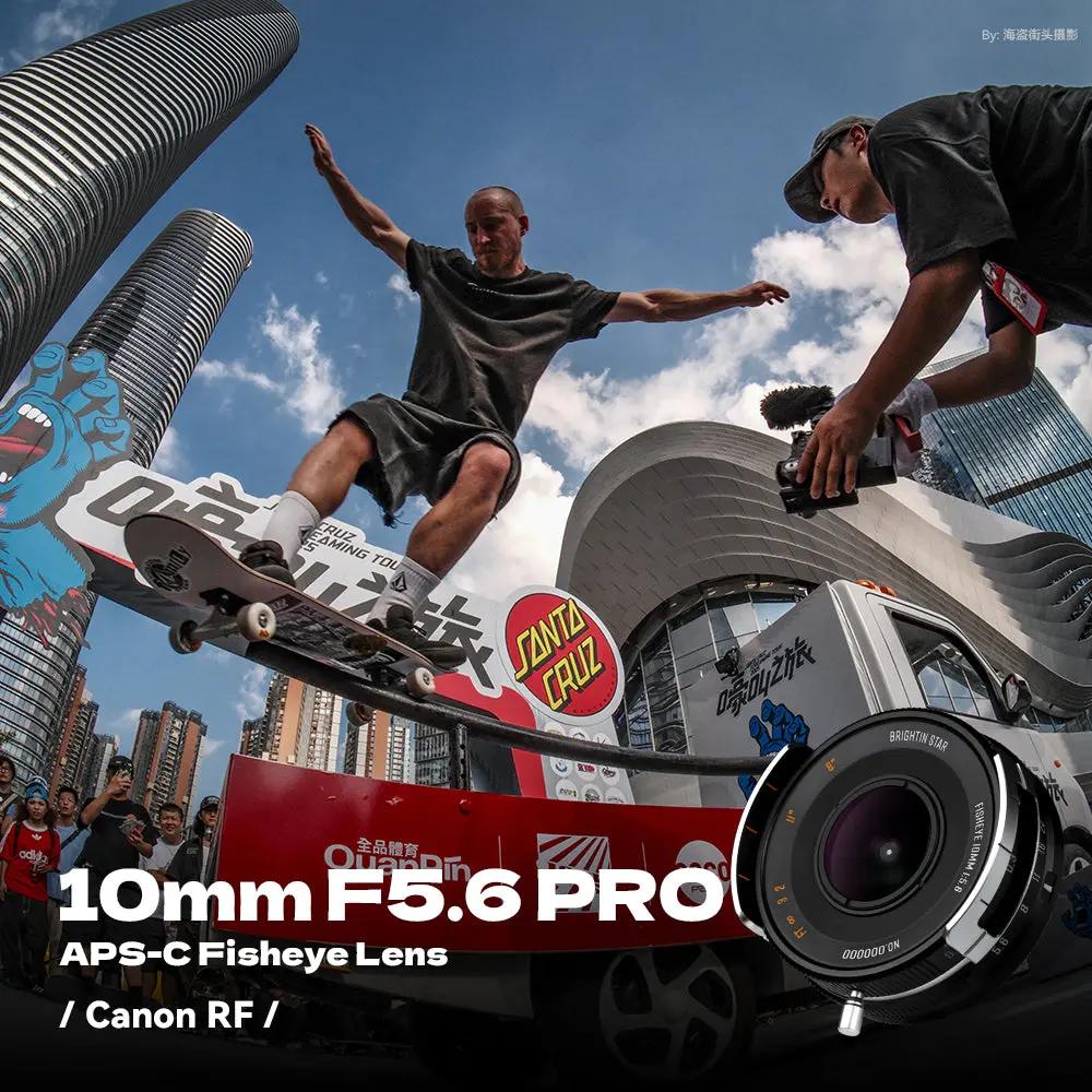 Brightin Star 10mm F5.6 Pro APS-C Fisheye Lens Wide-Angle Lens For M43/Sony E/ Nikon Z/Fuji XF/Canon RF-S Mount BrightinStar.US