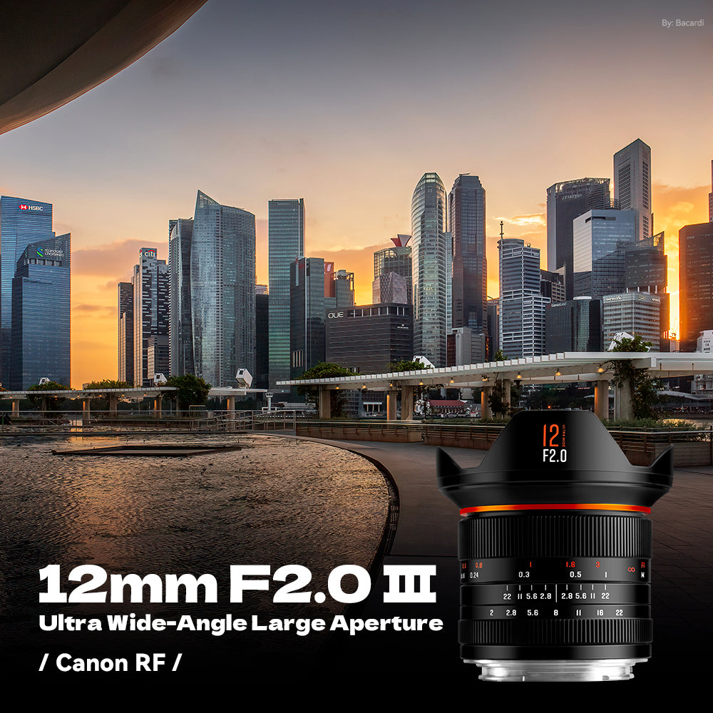 12mm F2.0 III APS-C Ultra Wide-Angle Big Aperture Cameras Lens For Canon  RF mount
