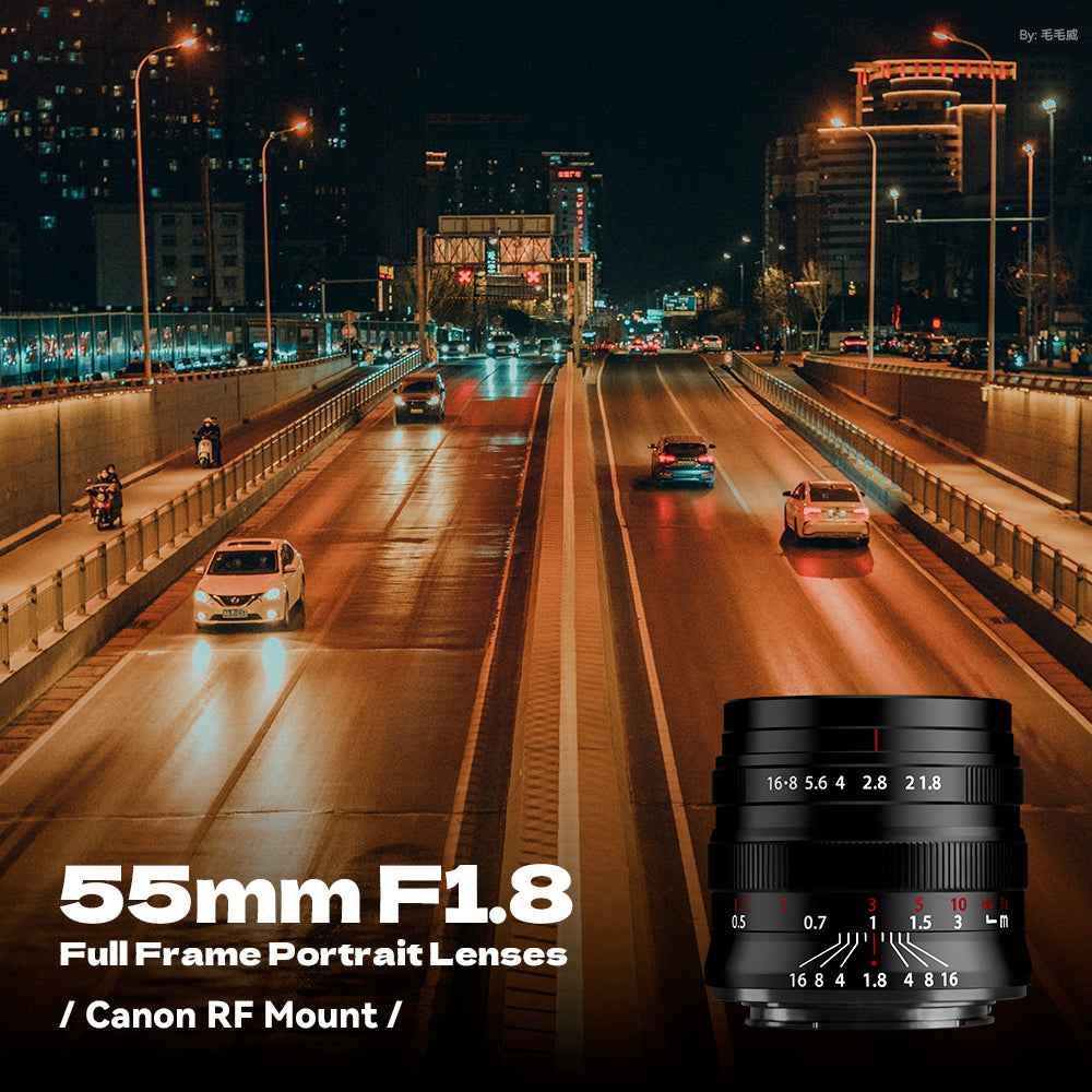 55mm F1.8 Full Frame Large Aperture Manual Focus Mirrorless Camera Lens, Fit for Sony E Mount