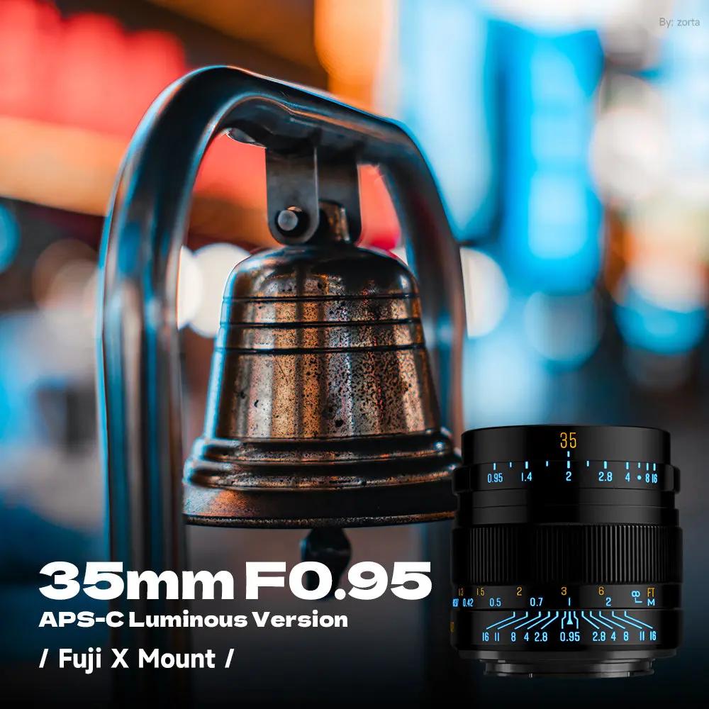35mm F0.95 APS-C Luminous Version Portrait Star Manual Fixed Focus Lens Suitable for Fuji X Mount BRIGHTIN STAR