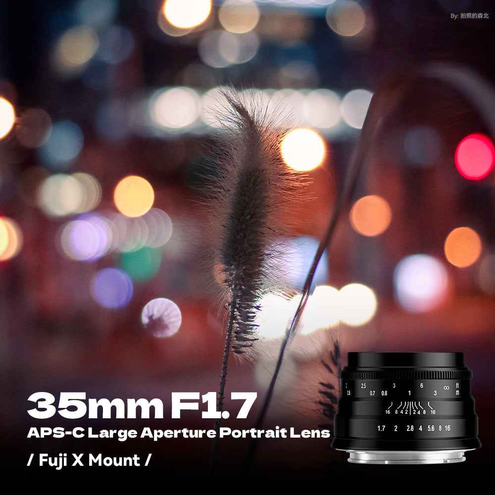 Brightin Star 35mm F1.7 APS-C Wide-Angle Manual Focus Prime Lens for M43/Canon M/Canon RF/Fuji X/Nikon Z/Sony E Mount