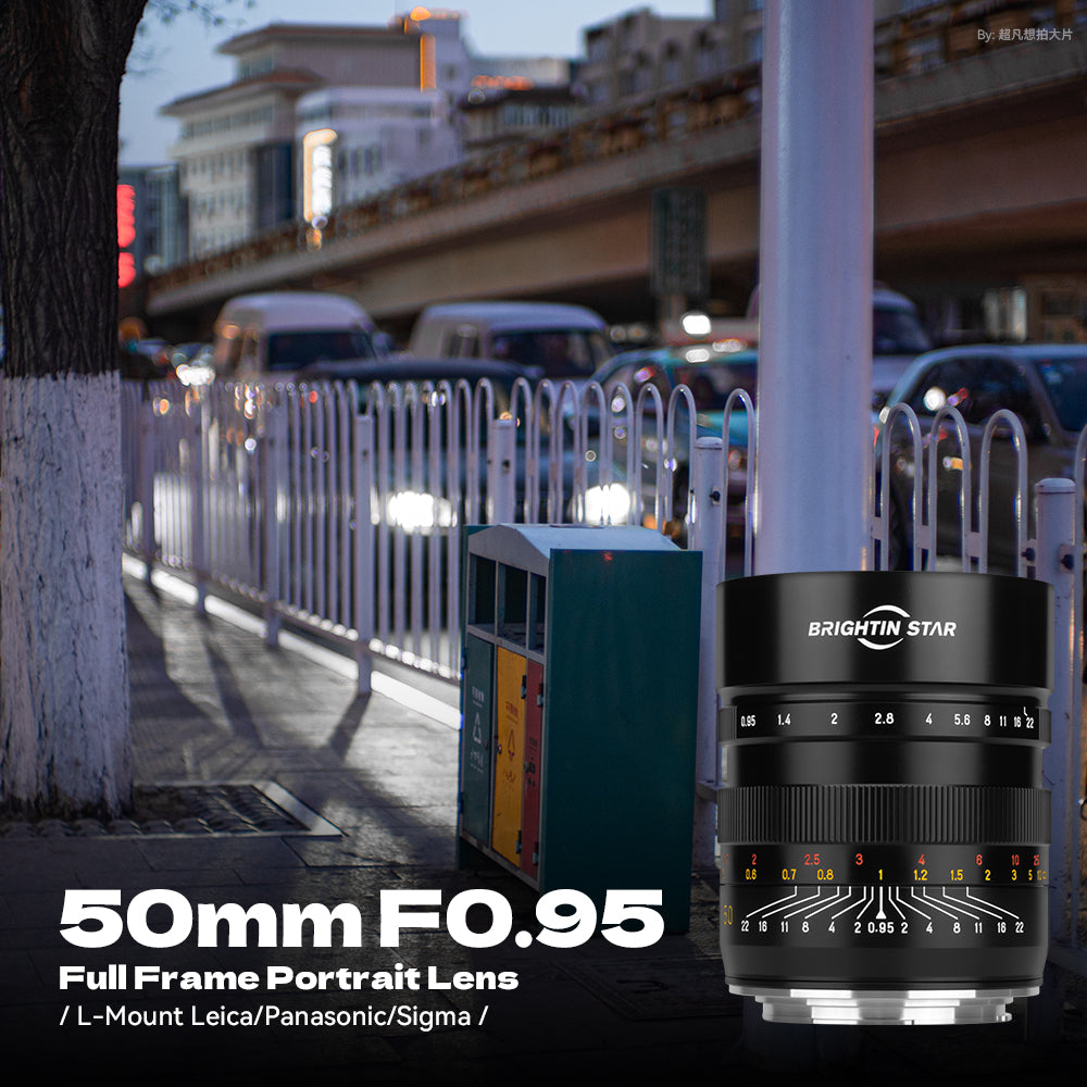 Father's Day Gifts Brightin Star 50mm F0.95 Full Frame Large Aperture Camera Lens For Sony E/Nikon Z/Canon RF/L Mount