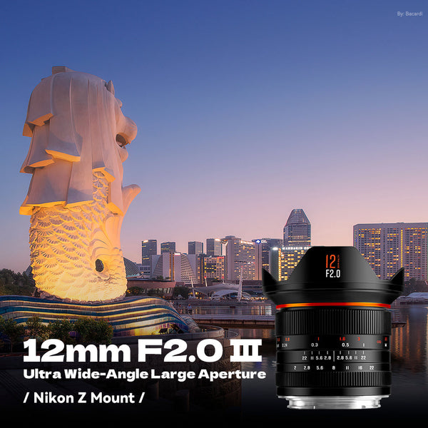 12mm F2.0 III APS-C Ultra Wide-Angle Big Aperture Cameras Lens For Canon  RF mount