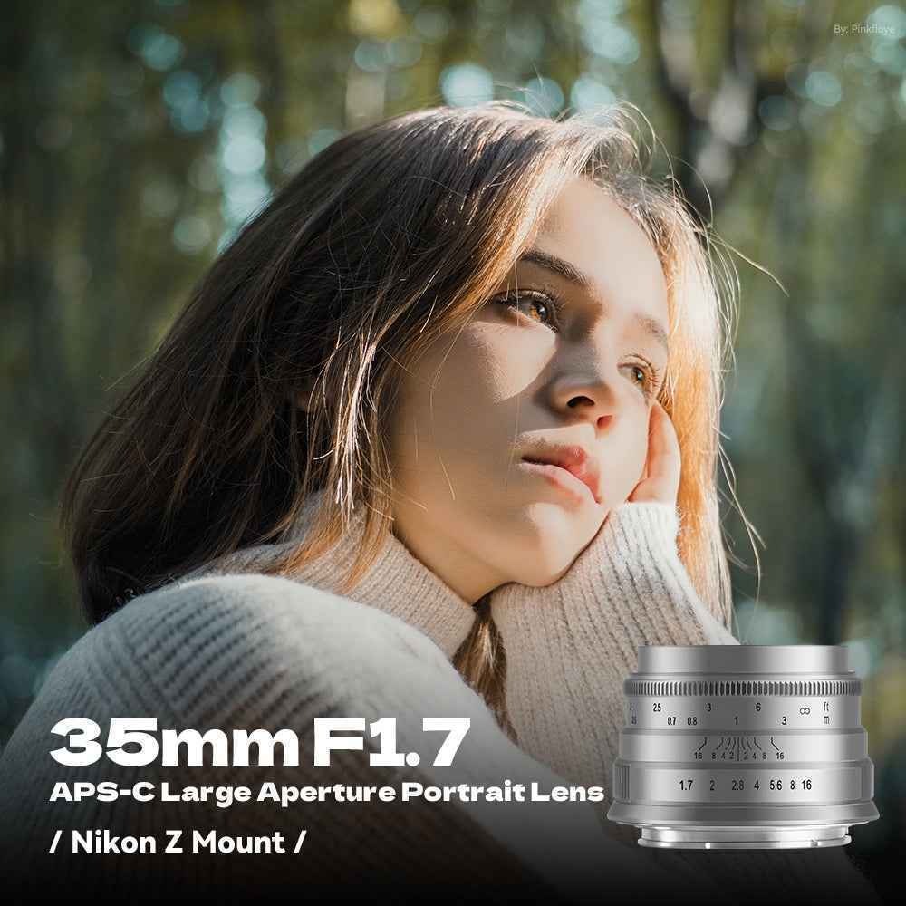 35mm F1.7 APS-C Wide-Angle Manual Focus Prime Lens for Panasonic/Olympus Micro 4/3 Mount