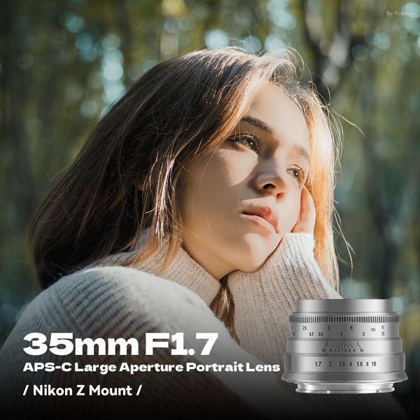 35mm F1.7 APS-C Wide-Angle Manual Focus Prime Lens for Sony E Mount