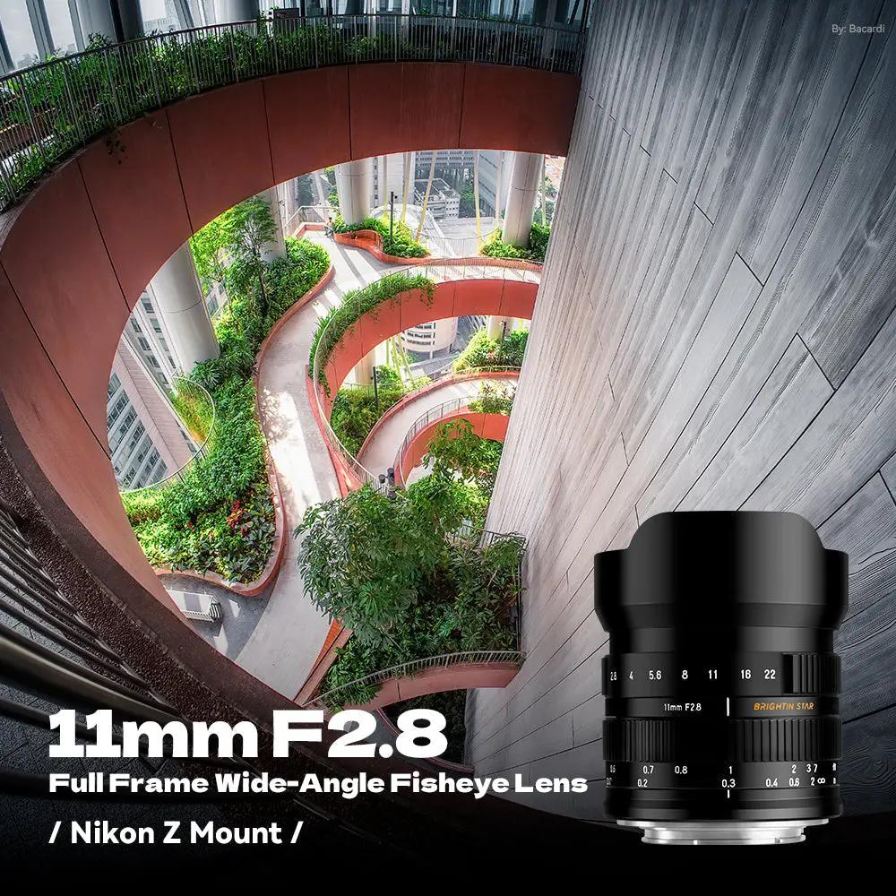 11mm F2.8 Full Frame Wide-Angle Starry Sky Fisheye Lens Suitable for Canon RF Mount BrightinStar.US