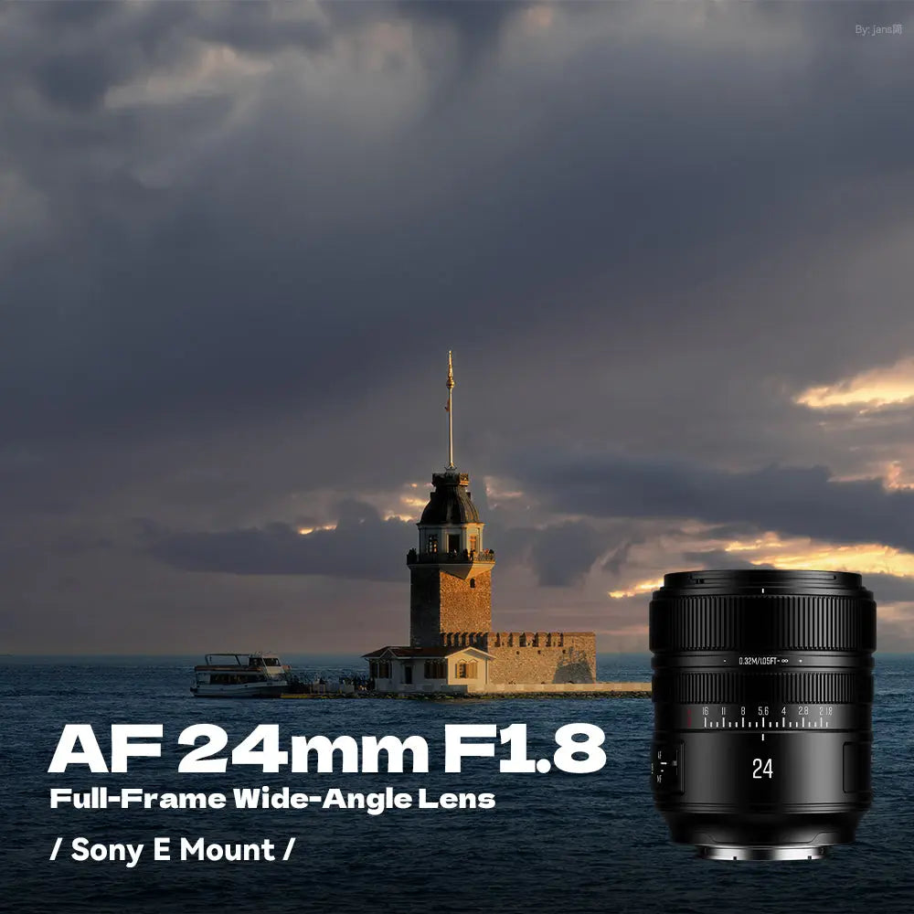 Brightin Star AF 24mm F1.8 Full-Frame Auto Focus Large Aperture Wide Angle Prime Lens for Sony E Sony E Mount
