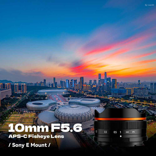10mm F5.6 APS-C Fisheye Lens Wide-Angle Lens For Sony E Mount