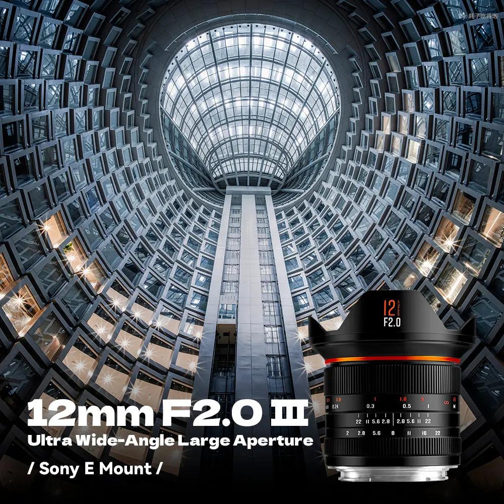 12mm F2.0 III APS-C Ultra Wide-Angle Big Aperture Cameras Lens For Canon RF mount Save 30$-Checkout Price $169.00