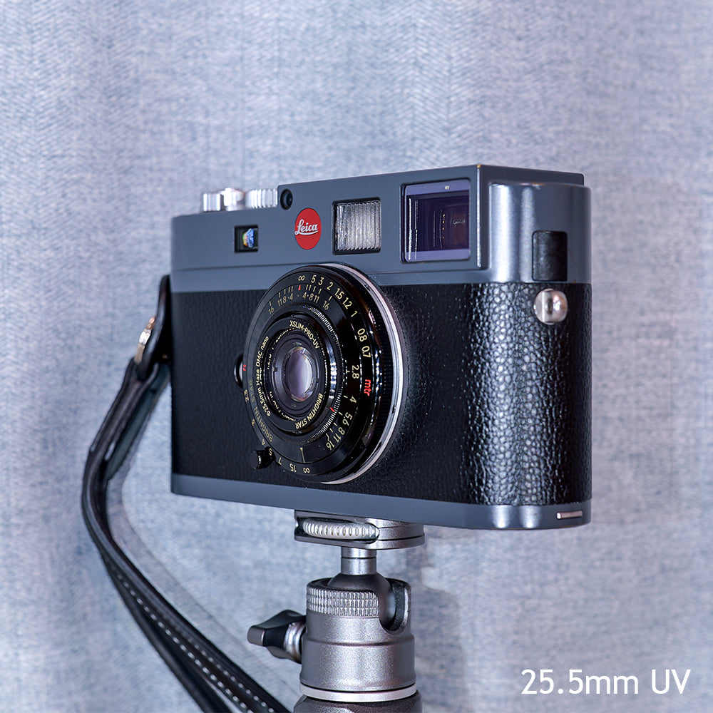 Exclusive 25.5mm ultra-thin UV filter (only 1mm thick) - fits Leica/Sigma/Panasonic L/Canon RF/Nikon Z/Sony E/Fuji X/GFX adapters - designed for 28mm F2.8 lenses