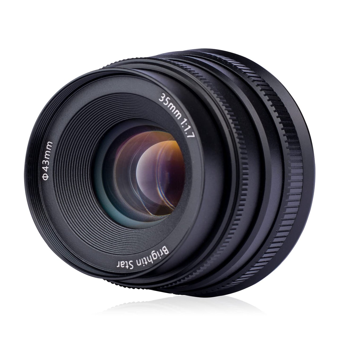 35mm F1.7 APS-C Wide-Angle Manual Focus Prime Lens for Panasonic/Olympus Micro 4/3 Mount