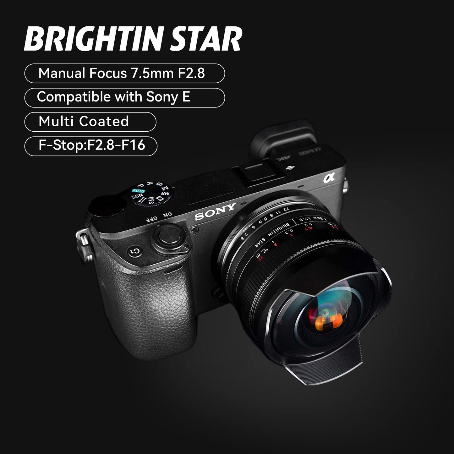 7.5mm F2.8 APS-C Fisheye Manual Focus Lens With ND Filter for Nikon Z-Mount