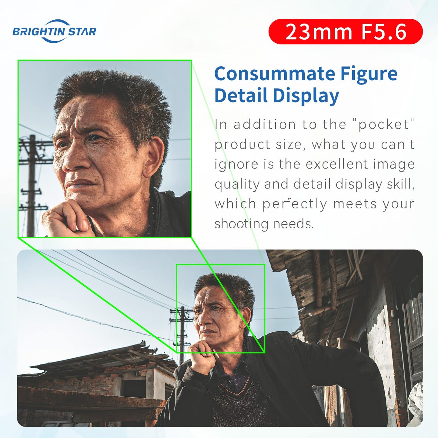 23mm F5.6 Full Frame Manual Focus Prime Lens Fit for Sony E Mount