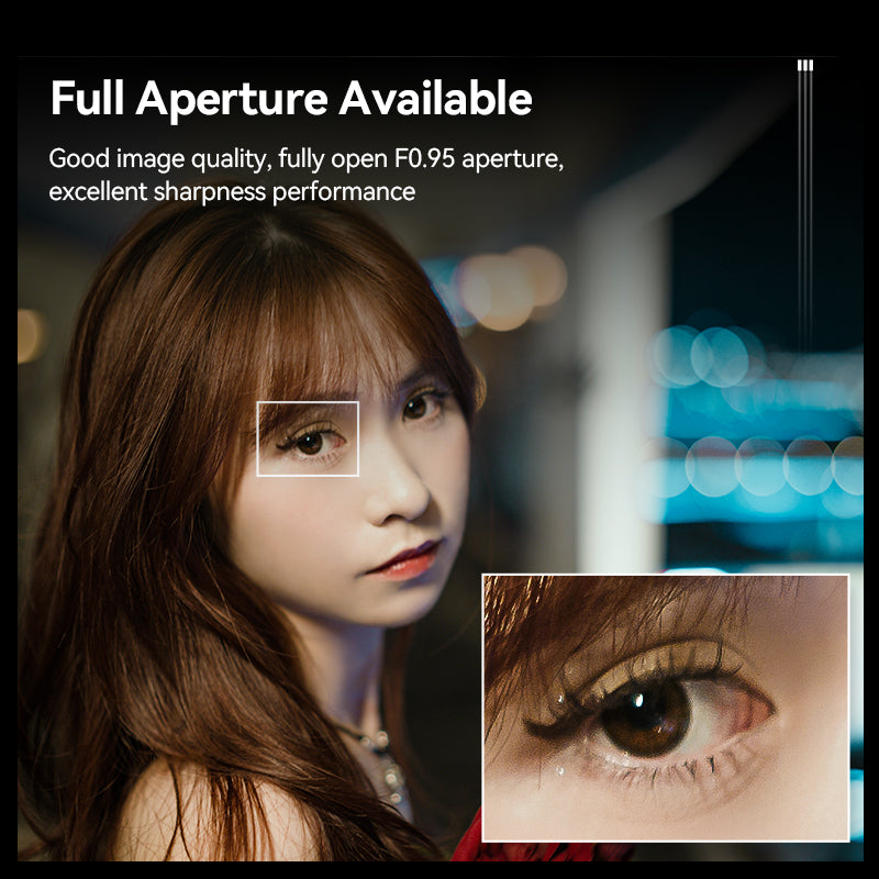 35mm F0.95 APS-C Night God Portrait Star Manual Fixed Focus Lens Suitable For Canon EOS-M Mount