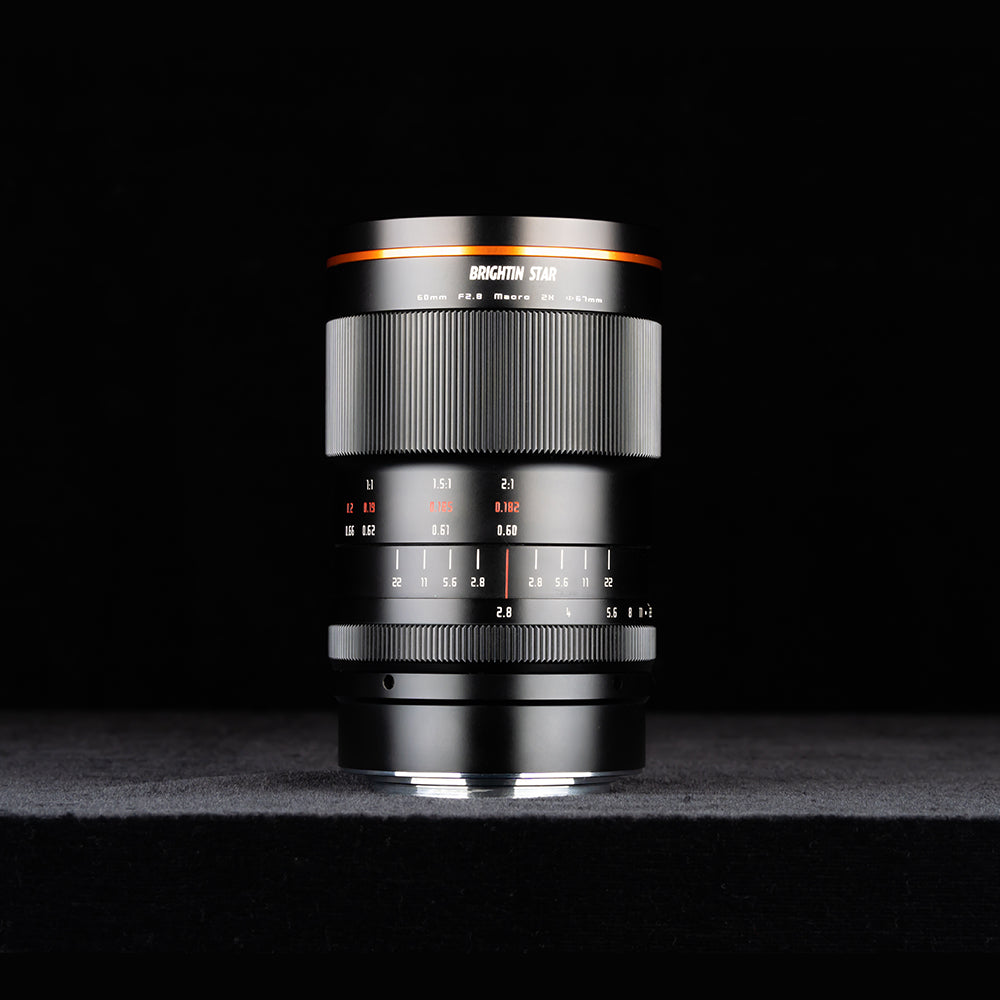 Brightin Star 60mm F2.8 II 2X Macro Magnification Manual Focus Lens Fit for Sony E/Canon M/Canon RF/Fuji X/Nikon Z/M43 Mount