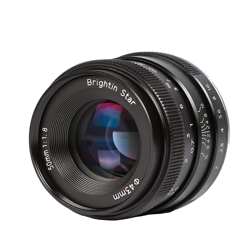 50mm F1.8 APS-C Manual Focus Lens Fit for Fuji X-Mount
