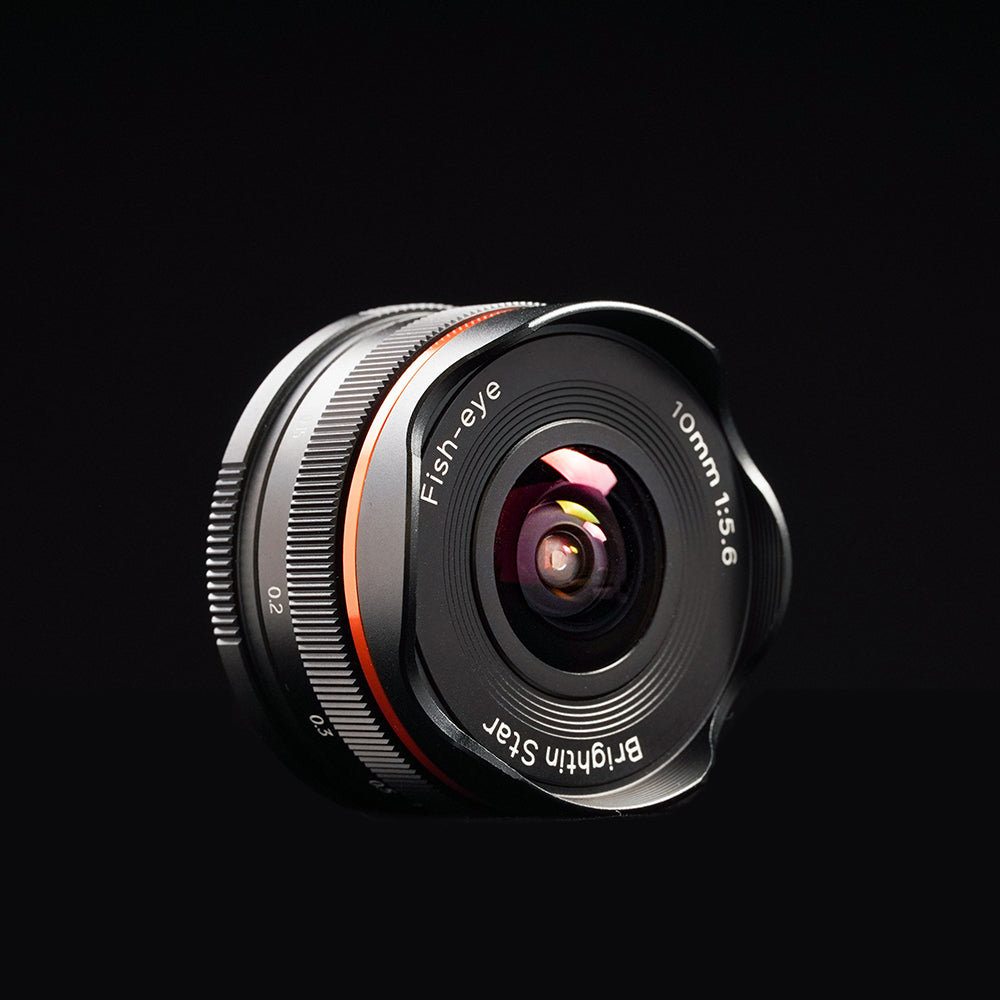 10mm F5.6 Fisheye Lens Wide-Angle Lens Pancake Lens Manual Fixed Focus Lens Suitable For Fuji X Mount