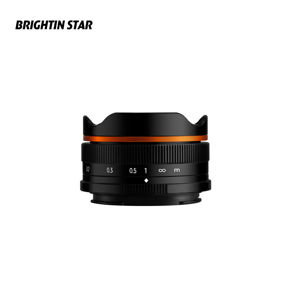 10mm F5.6 Fisheye Lens Wide-Angle Lens Pancake Lens Manual Fixed Focus Lens - Brightin Star