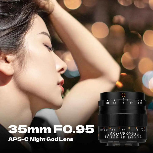35mm F0.95 APS-C Night God Portrait Star Manual Fixed Focus Lens Suitable For Canon RF Mount