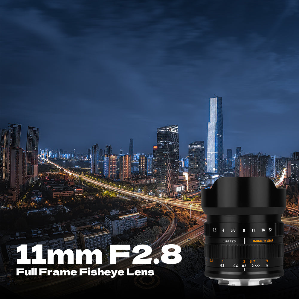 Brightin Star 11mm F2.8 Full Frame Wide-Angle Starry Sky Fisheye Lens Suitable for Canon RF Mount