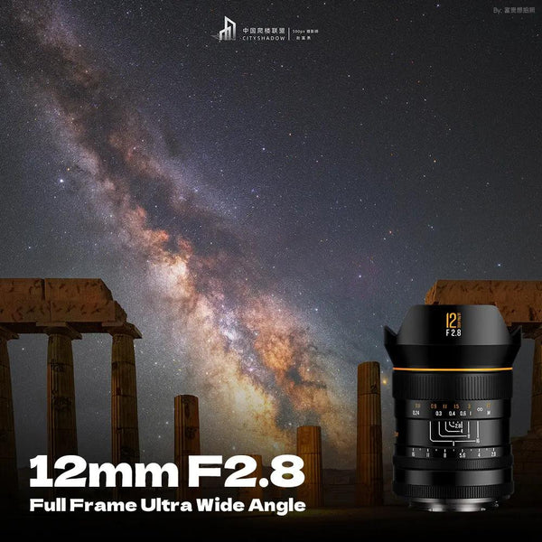 12mm F2.8 Full Frame 122.5° Ultra Wide Angle Manual Focus Prime Mirrorless Camera Lens Fit for Canon RF Mount BrightinStar.US
