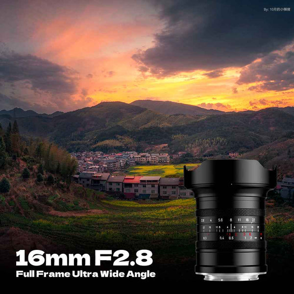16mm F2.8 Full Frame Ultral Wide Angle Manual Focus Mirrorless Camera Lens Fit for Leica/Panasonic/Sigma L-Mount