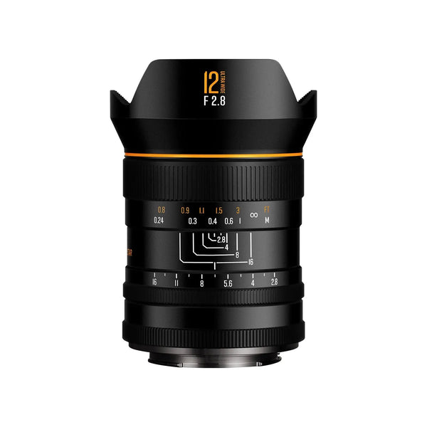 Brightin Star 12mm F2.8 Full Frame 122.5° Ultra Wide Angle Manual Focus Prime Mirrorless Camera Lens Fit for Sony E/Nikon Z/Canon RF/L Mount BrightinStar.US