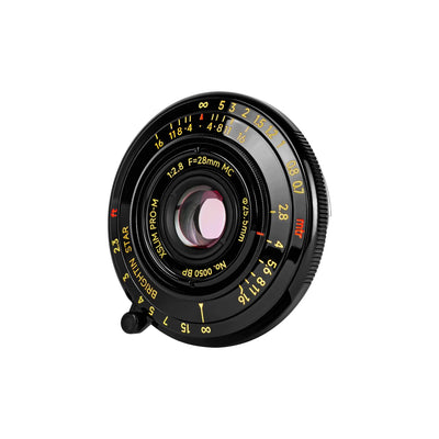 Brightin Star 28mm F2.8 Full Frame Lens Black Lacquer Ultra-Thin Pancake Lens For Leica M Mount Main